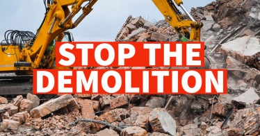 Stop the demolition