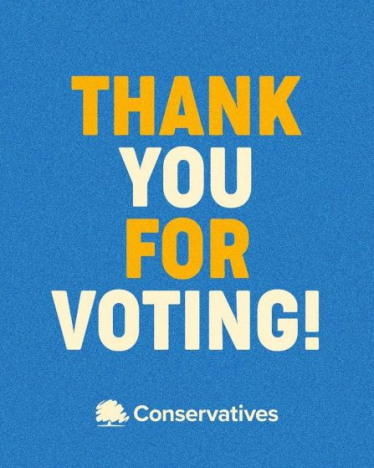 Thank you for voting Conservatives
